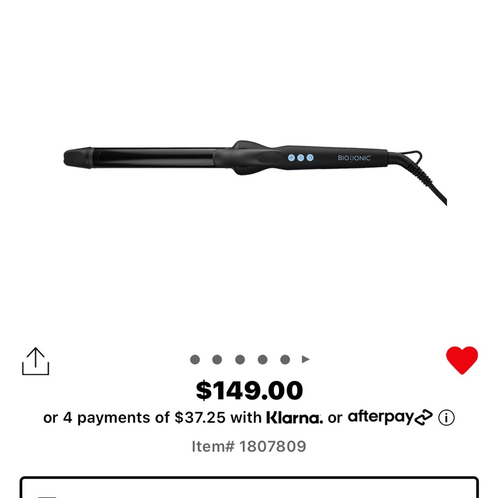 Bio ionic curling iron
